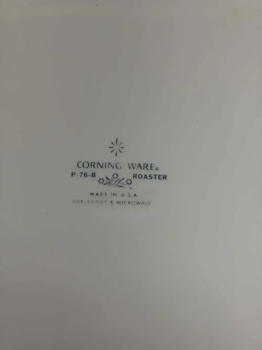 VTG Corning Ware P-76-B Roaster Floral Bouquet 15.5” Casserole Dish & racks USA
